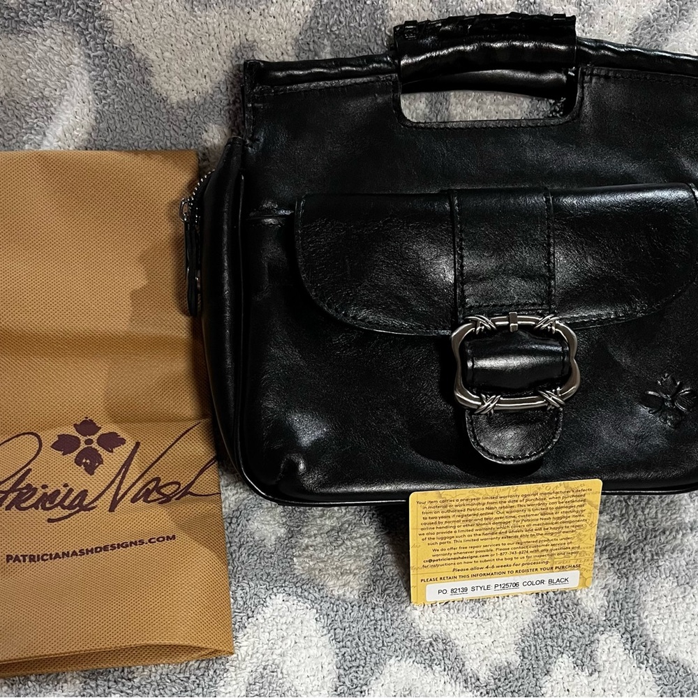 Patricia Nash Black Satchel